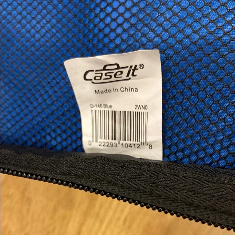 Blue and Gray Case It Binder